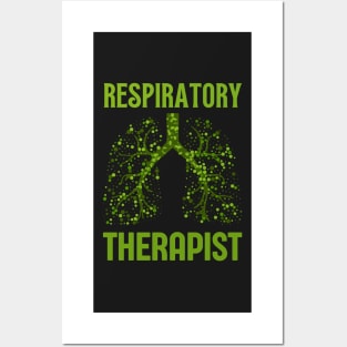 Respiratory Therapist Green Lung Posters and Art